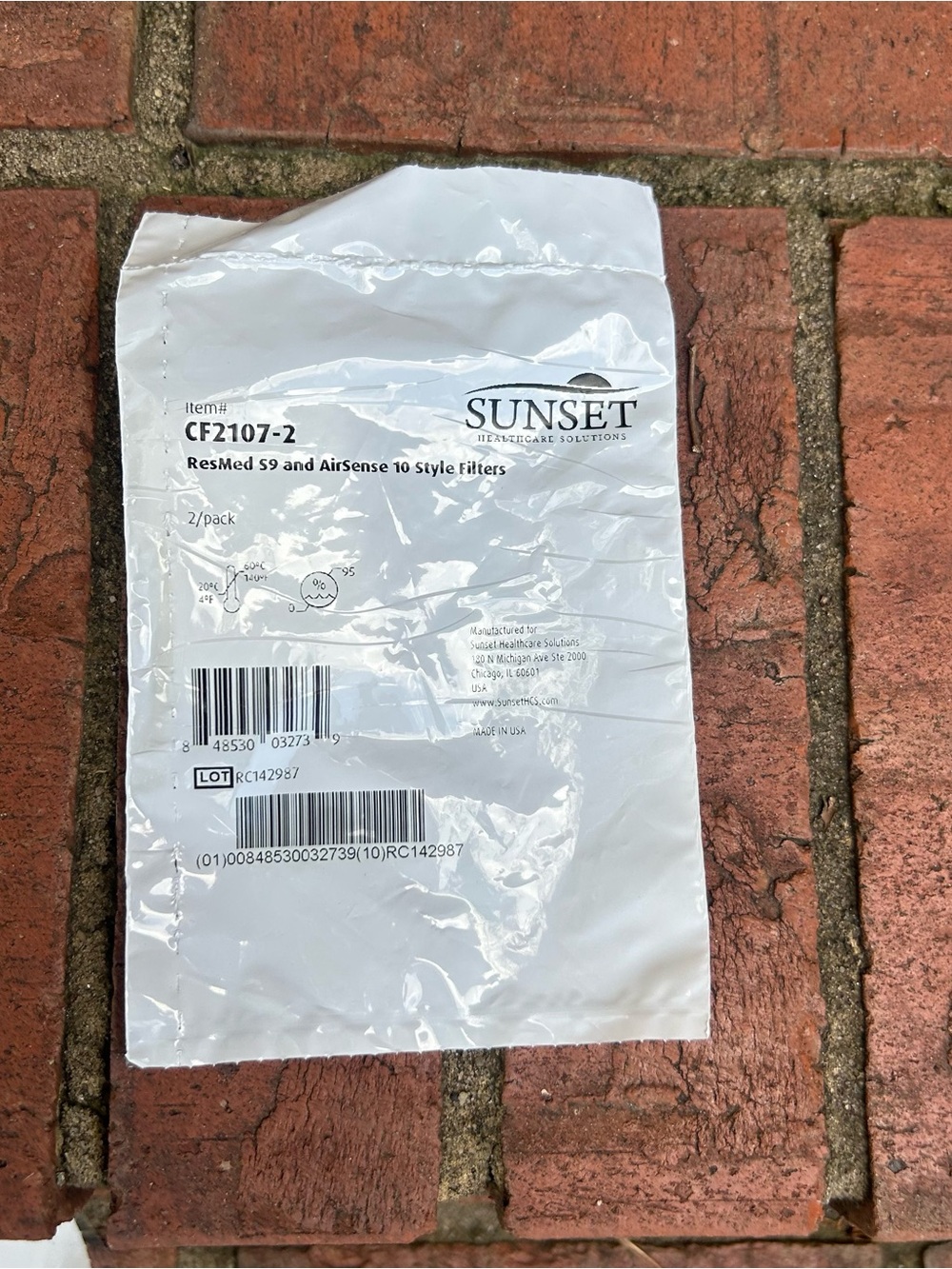 Sunset Healthcare Solutions CPAP filters designed for ResMed S9 and AirSense 10